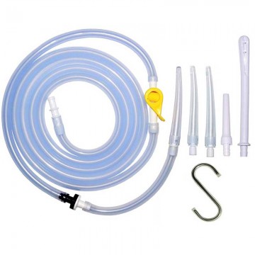 Enema Parts Accessories Kit - Hose + Clamp + Nozzle